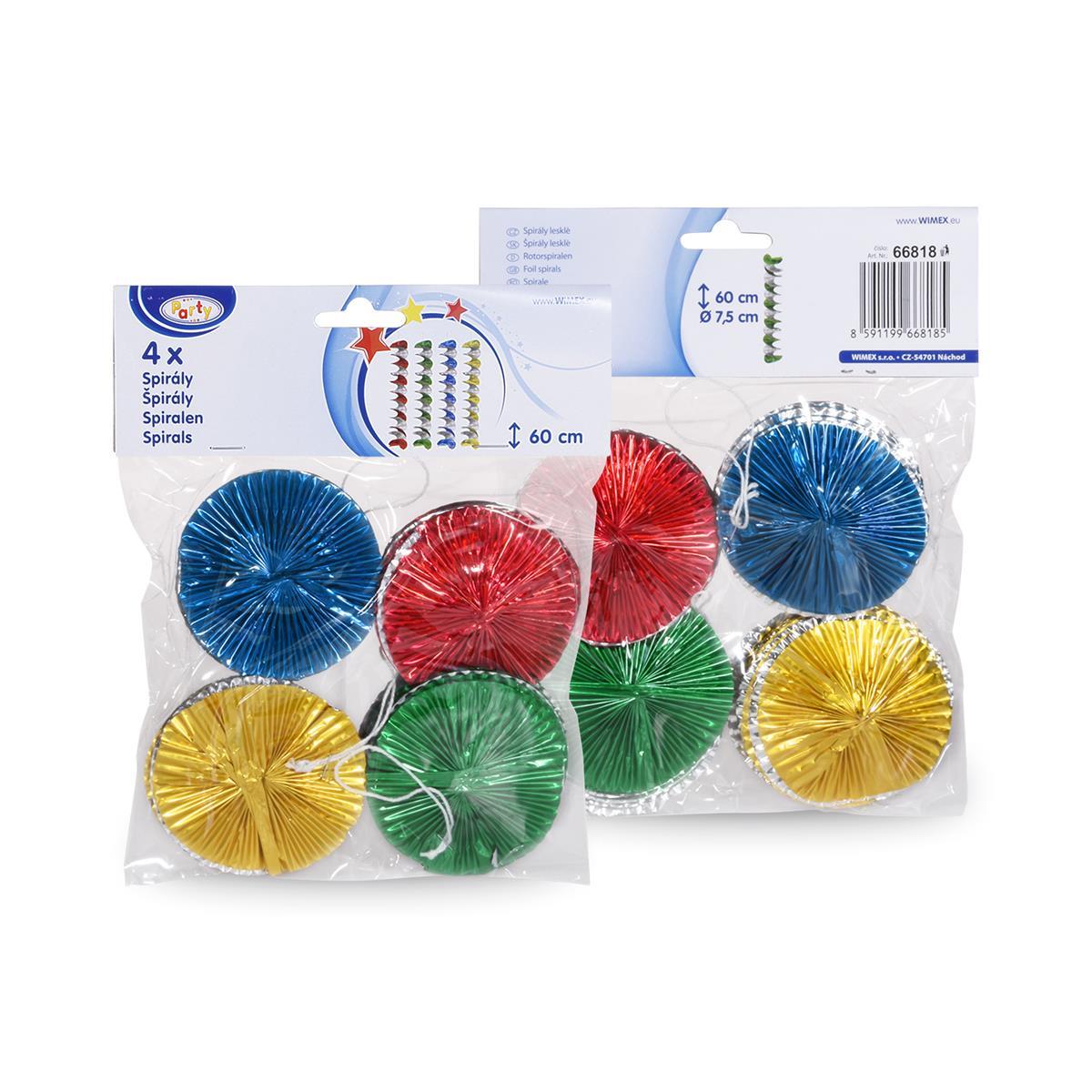 Rotorspirale aus ALU Ø 7,5 x 60 cm, Packung mit 4 Stück