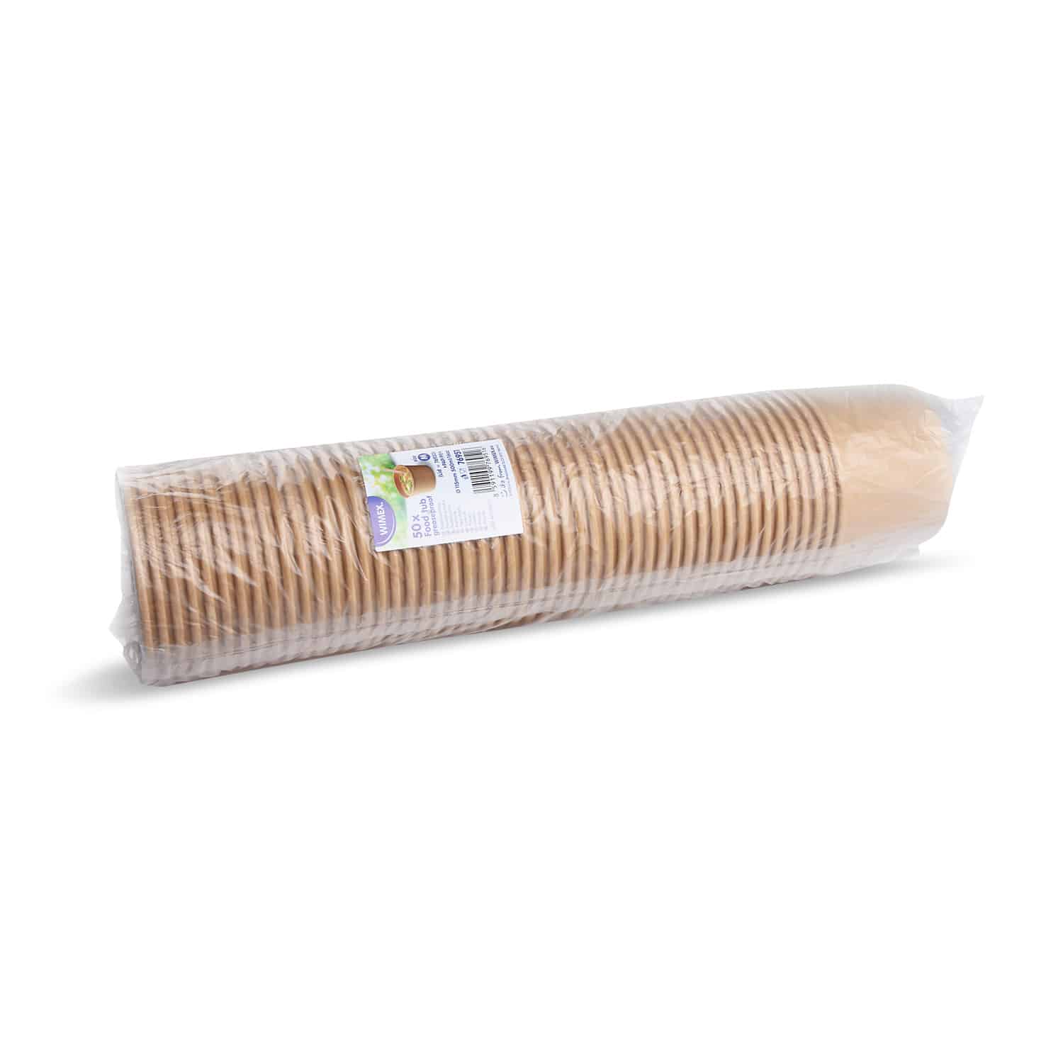 Papierbecher FSC Mix/PE kraft Ø 115 mm 500 ml, Packung mit 50 Stück