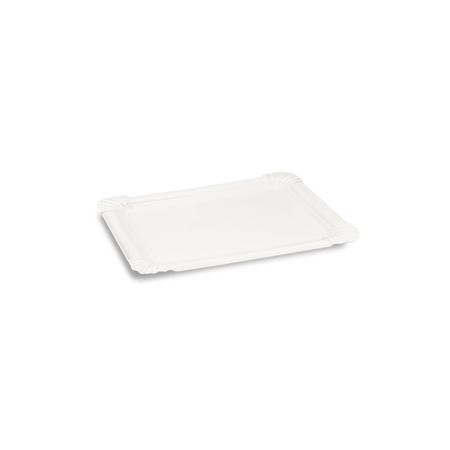 Pappteller weiß 11 x 17 cm RECY Pappteller weiß 11 x 17 cm RECY