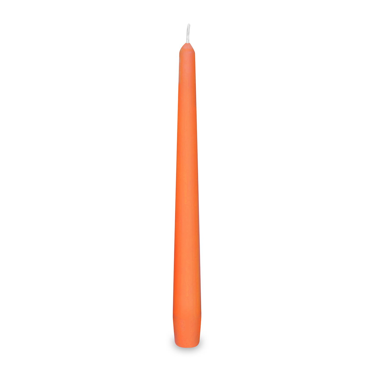 Spitzkerze Wachs orange Ø 23 x 245 mm, Packung mit 10 Stück, ca. 8 Std.