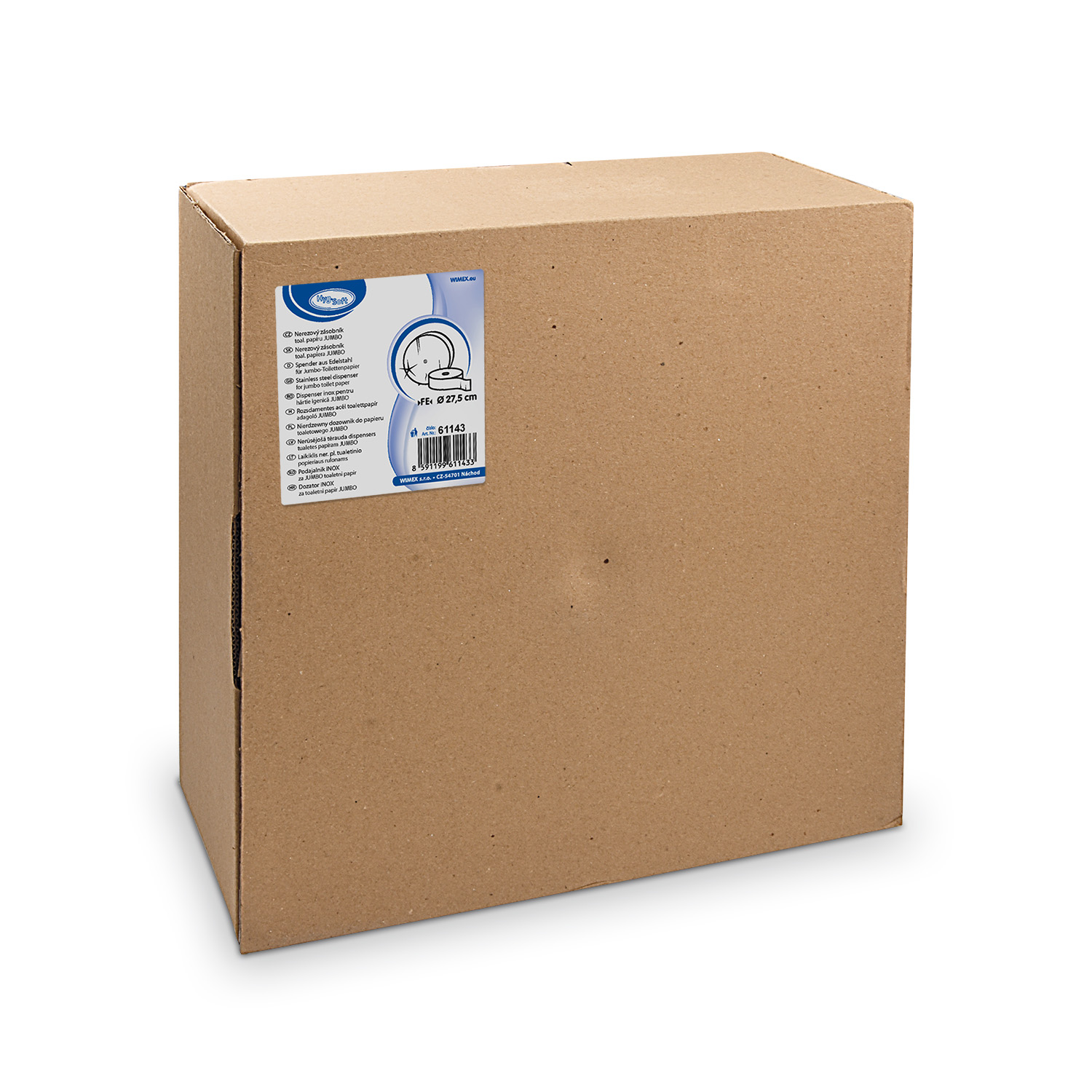 Toilettenpapierspender aus Metall für Rollen bis Ø 27,5 cm, 1 Stück