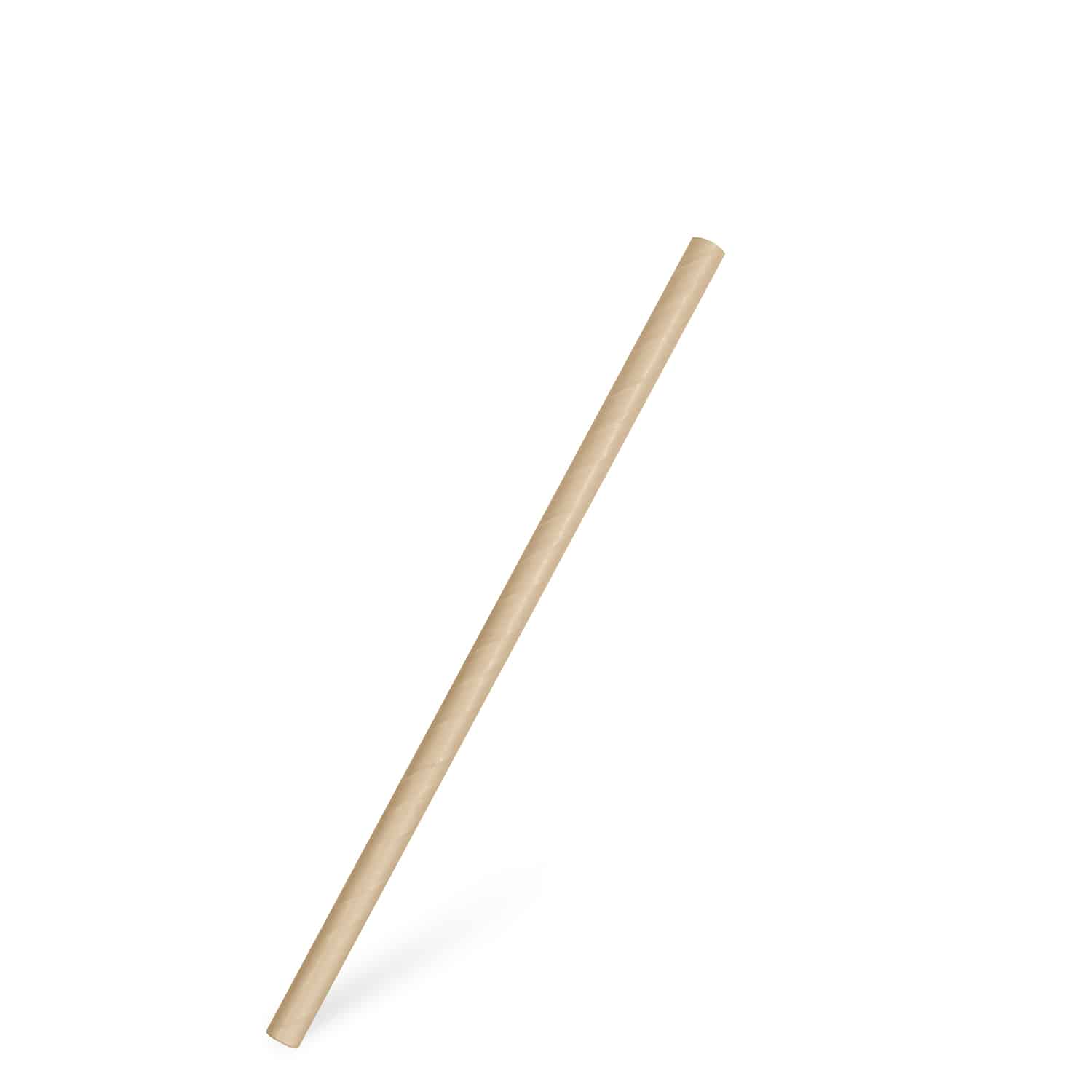 Papiertrinkhalm Kraft JUMBO Ø 8 mm x 20 cm, Packung mit 100 Stück