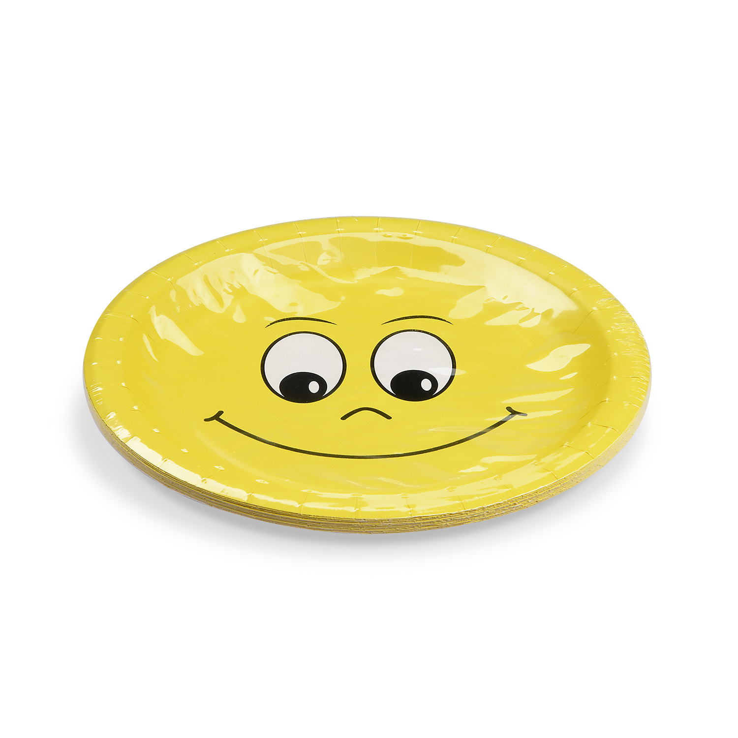Pappteller PAP Ø 23 cm Motiv Smile, Packung mit 10 Stück