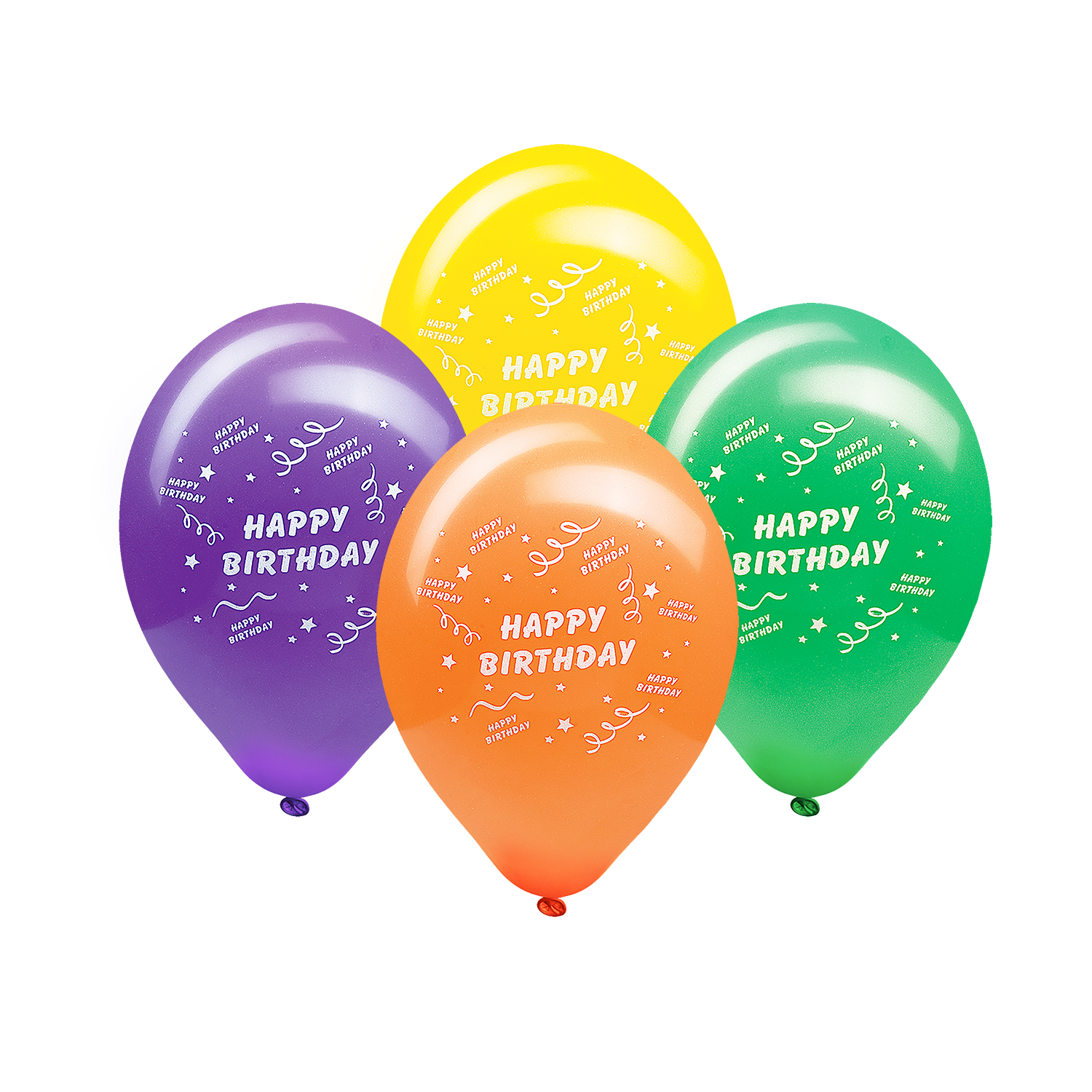 Luftballon "HAPPY BIRTHDAY" bunt gemischt Ø25cm `M`