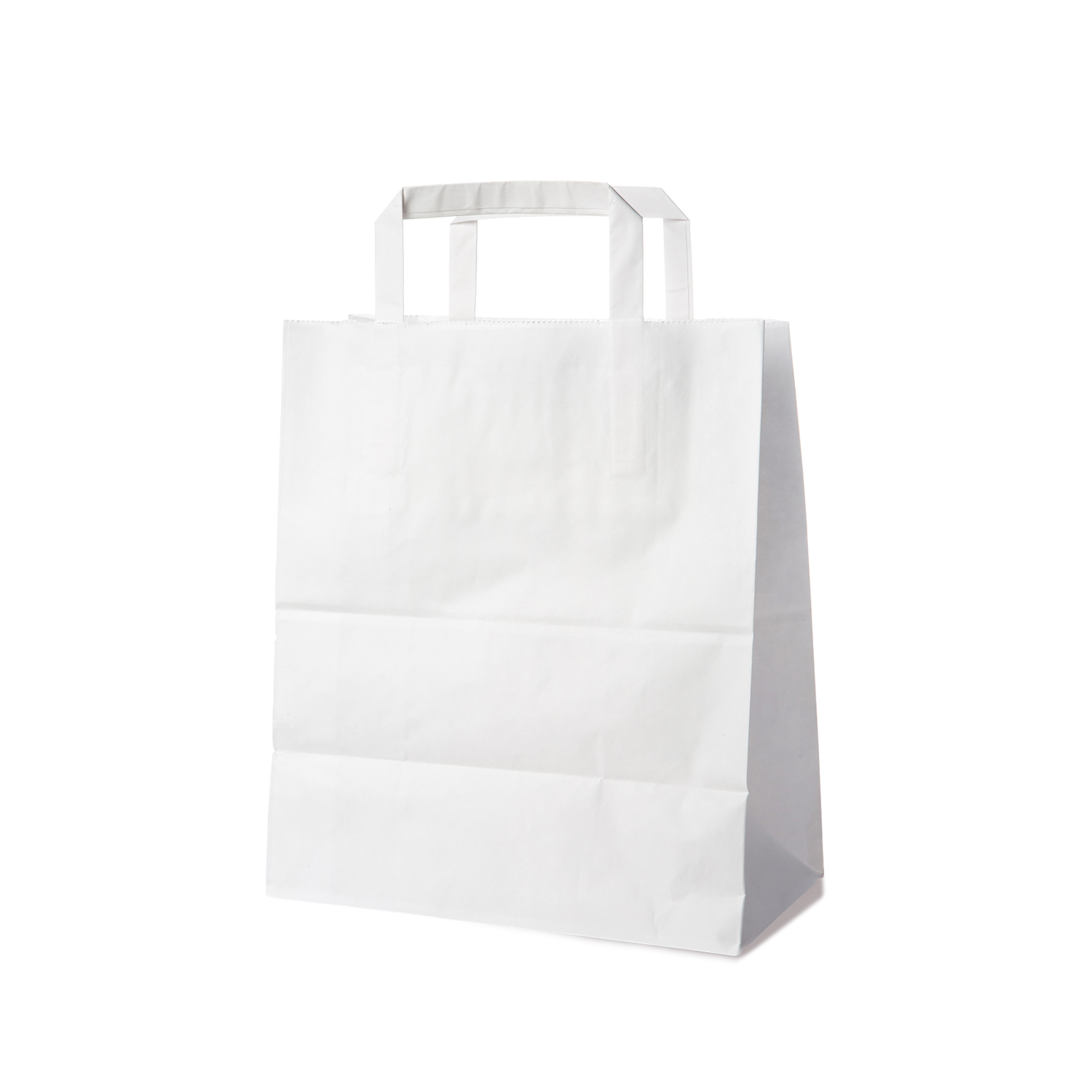 Papiertragetasche Papier FSC Mix weiss 22+10 x 28 cm Packung mit 250 Stück
