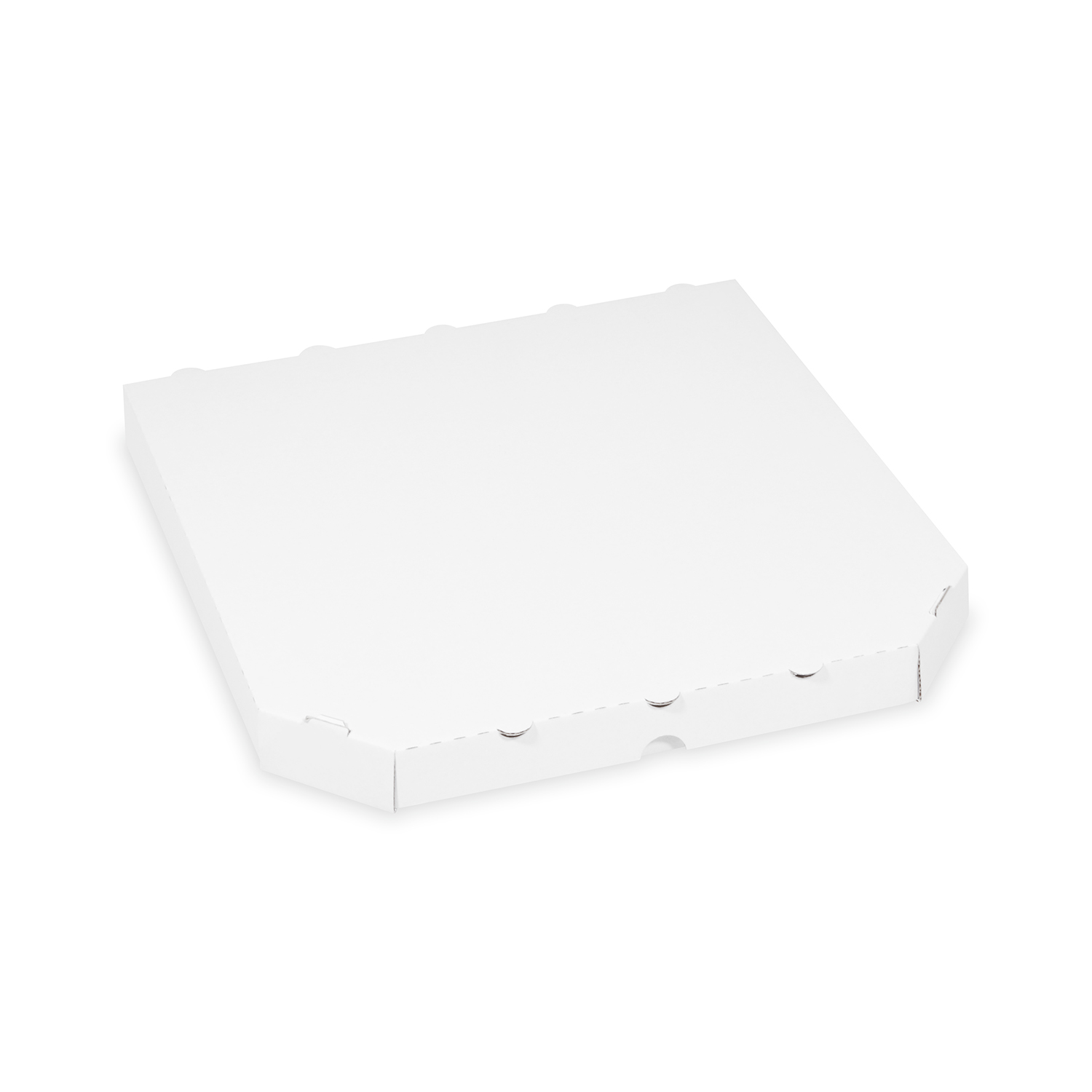 Pizzakarton aus Mikrowellpappe extra-stabil weiß 32 x 32 x 3 cm Pizzakarton aus Mikrowellpappe extra-stabil weiß 32 x 32 x 3 cm