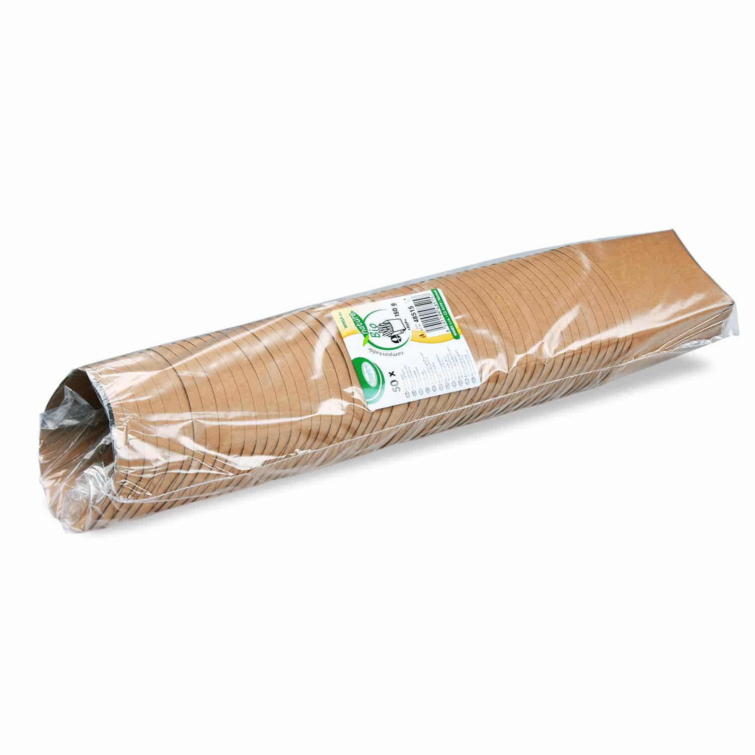 Snackbecher aus PAP FSC Mix, kraft, 150 g, Packung mit 50 Stück