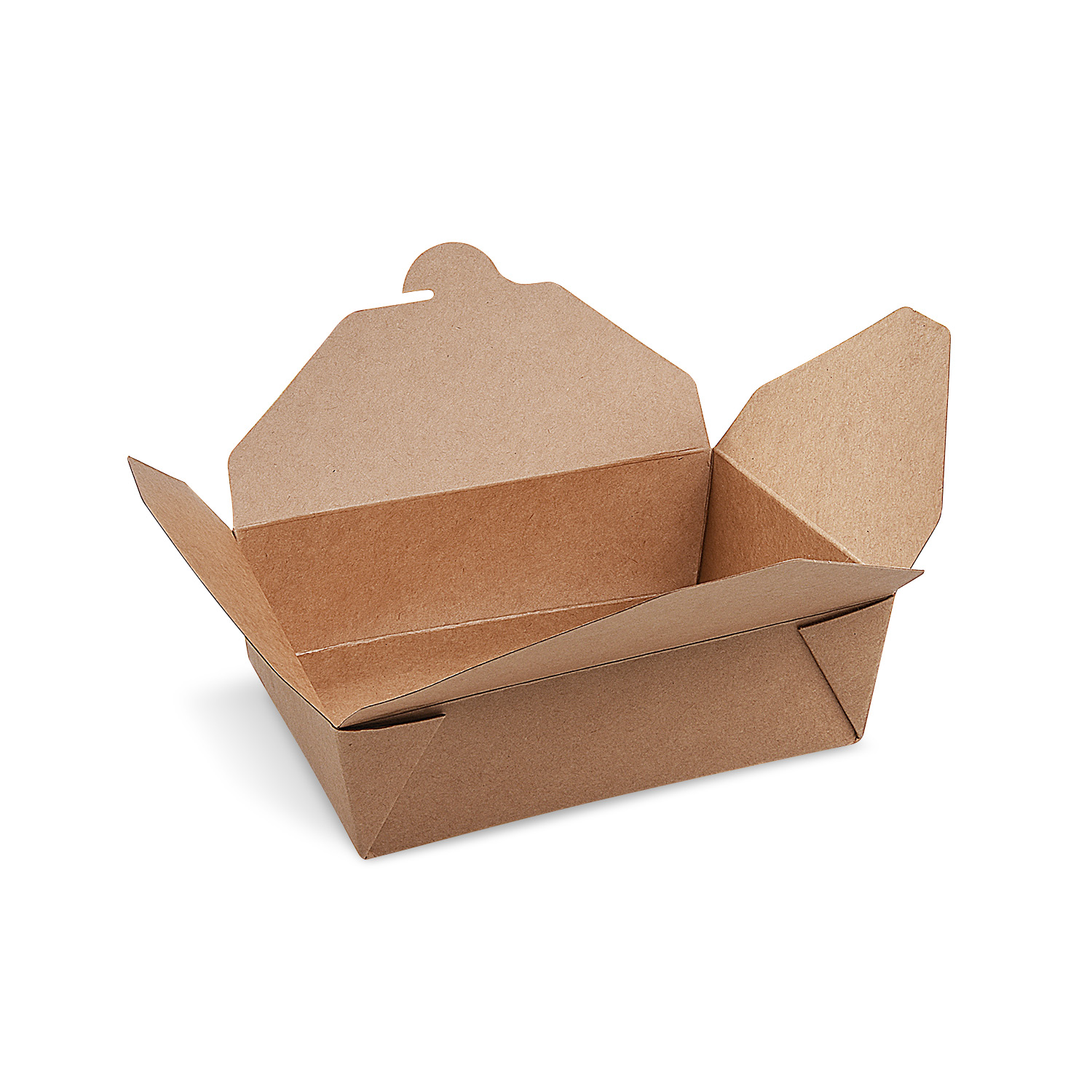 Food box (PAP-FSC Mix/PET) fettdicht kraft `M` 151 x 120 x 50 mm 1000ml