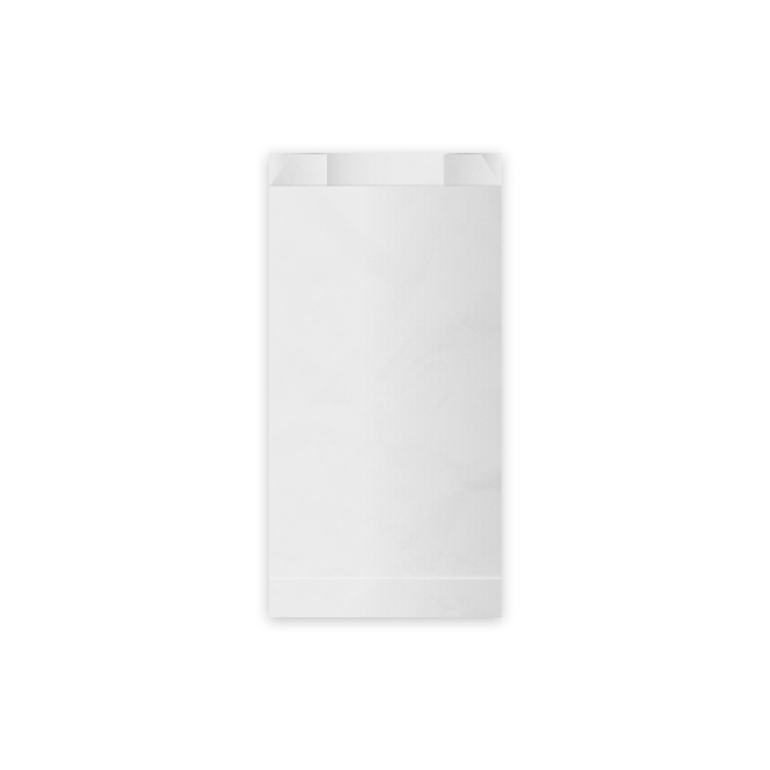 Papierfaltenbeutel aus Papier weiss FSC Mix 12+5 x 24 cm, Packung mit 100 Stück