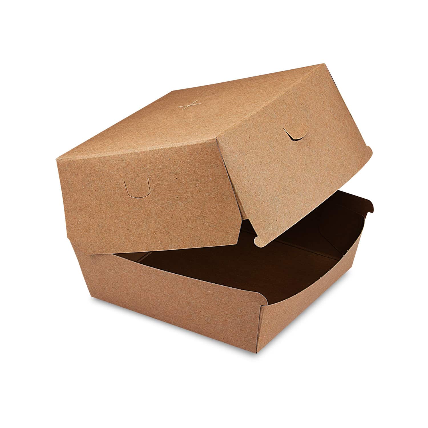 Burgerbox PAP FSC Mix kraft 135 x 135 x 100 mm, Packung mit 50 Stück