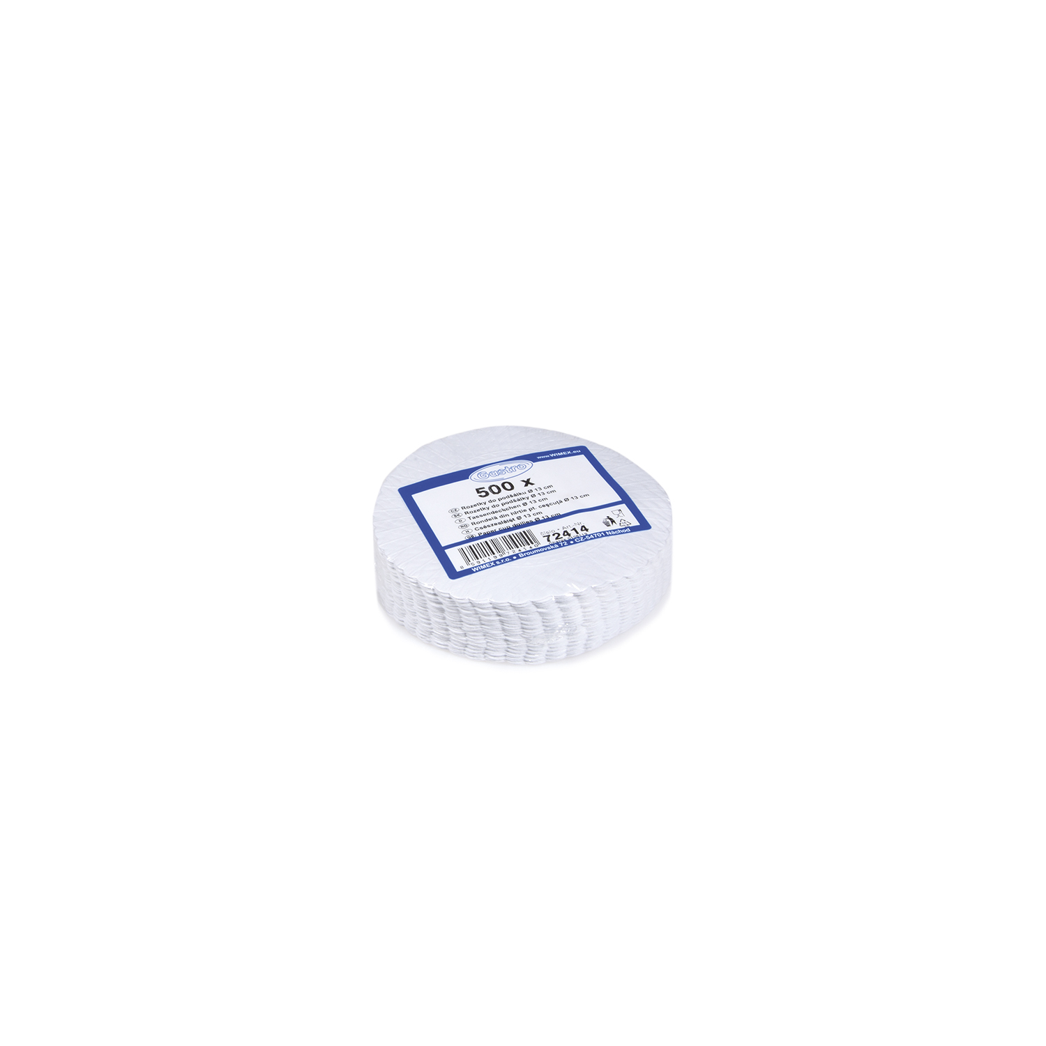 Tassendeckchen Papier weiss Ø 13 cm, Packung mit 500 Stück