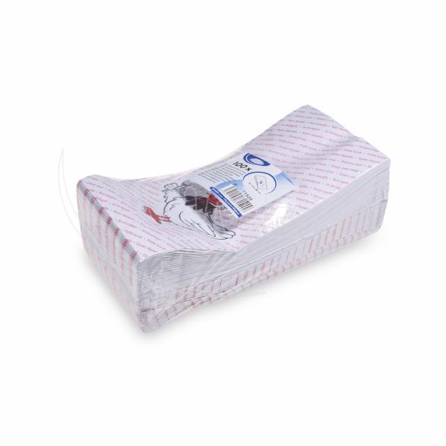 Papierbeutel PAP/PE 13+8 x 28 cm fettdicht für Hähnchen, Packung mit 100 Stück