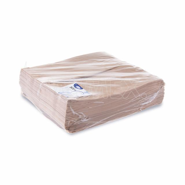 Papierfaltenbeutel braun 14+7 x 32 cm, Packung mit 500 Stück