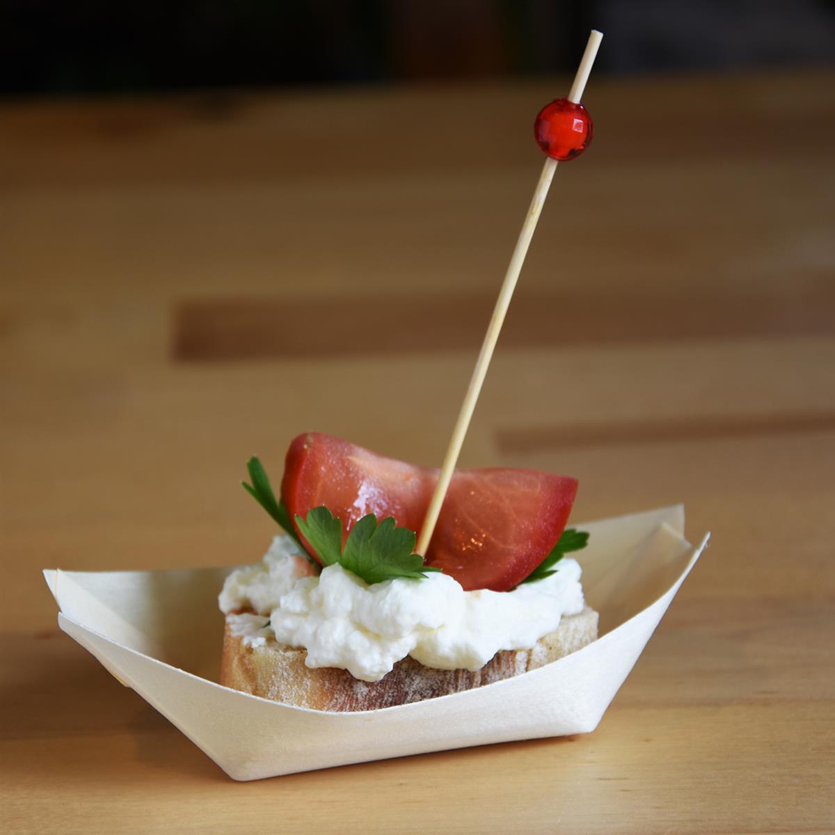 Fingerfood-Spieß (aus Bambus FSC 100%) Perle 12cm Fingerfood-Spieß (aus Bambus FSC 100%) Perle 12cm