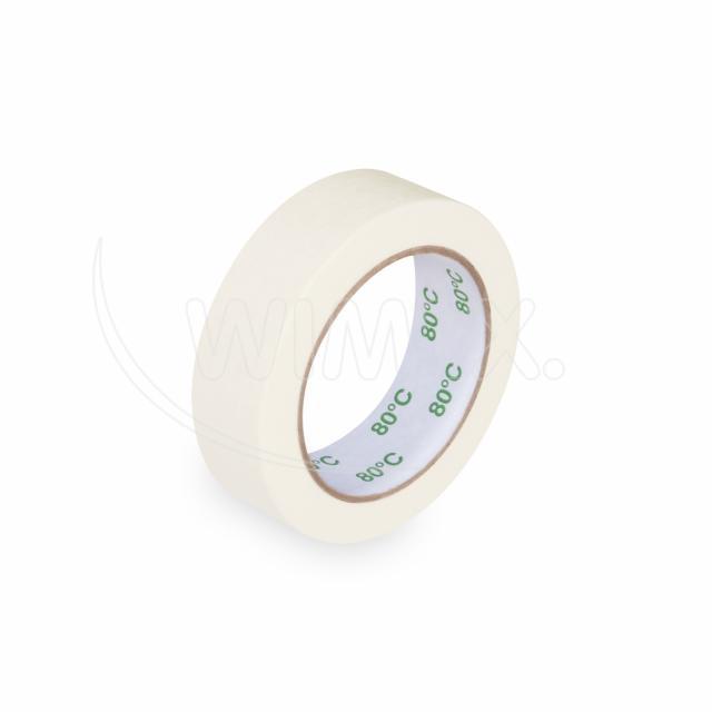 Krepp-Klebeband PAP/Solvent weiss 30 mm x 50 m, Packung mit 1 Rolle