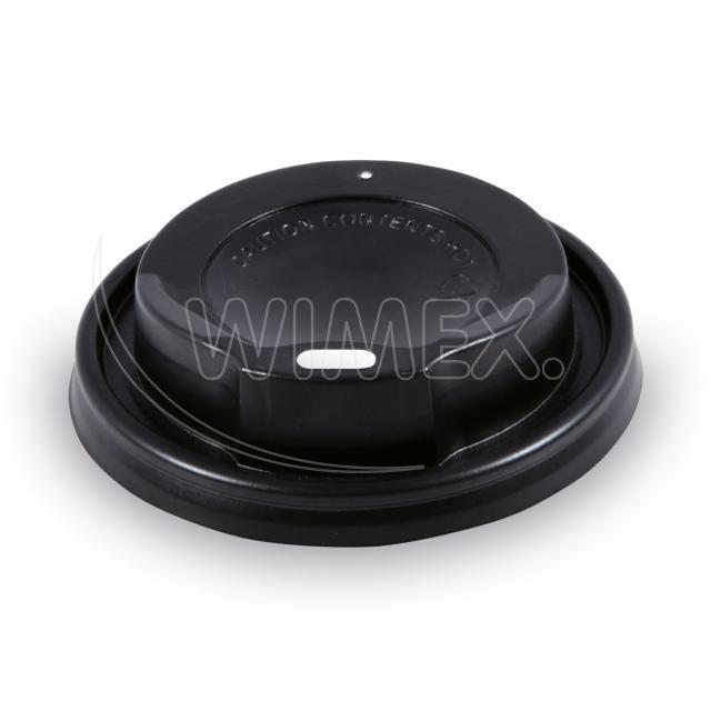 Domdeckel PS schwarz Ø 80 mm, Packung mit 100 Stück