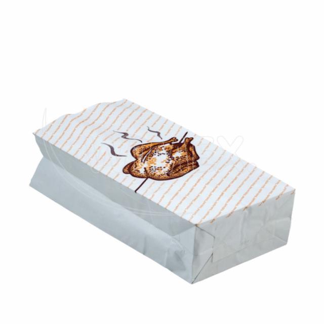 Thermo-Hähnchenbeutel PAP/ALU 13+8 x 28 cm fettdicht, Packung mit 100 Stück