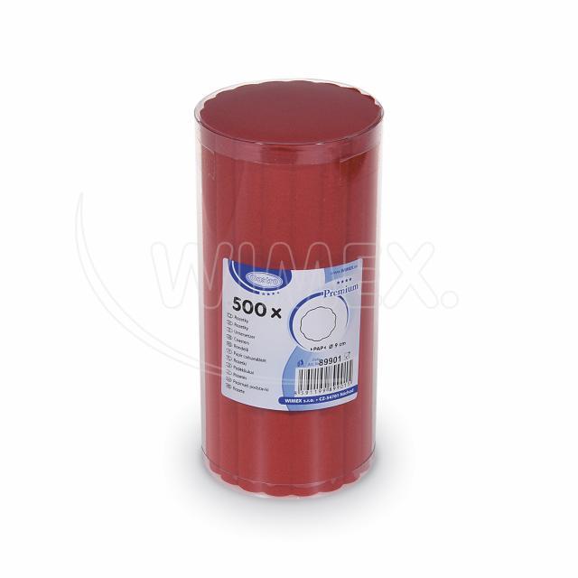 Untersetzer PAP-Airlaid FSC Mix rot Ø 9 cm, Packung mit 500 Stück