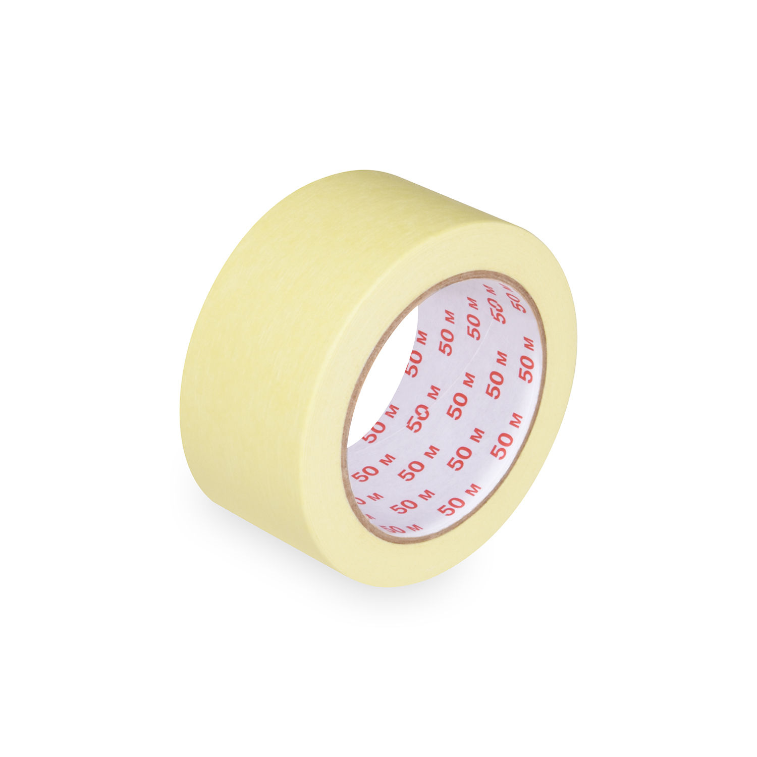 Krepp-Klebeband PAP/Hot-melt gelb 50 mm x 50 m, 1 Rolle