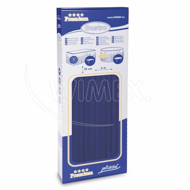 Tischskirting aus PAP-Airlaid 72 cm x 4 m dunkelblau, 1 Stück