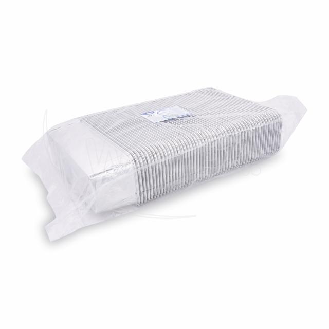 Alu-Schale eckig 305 x 117 x 80 mm, 2270 ml, Packung mit 50 Stück