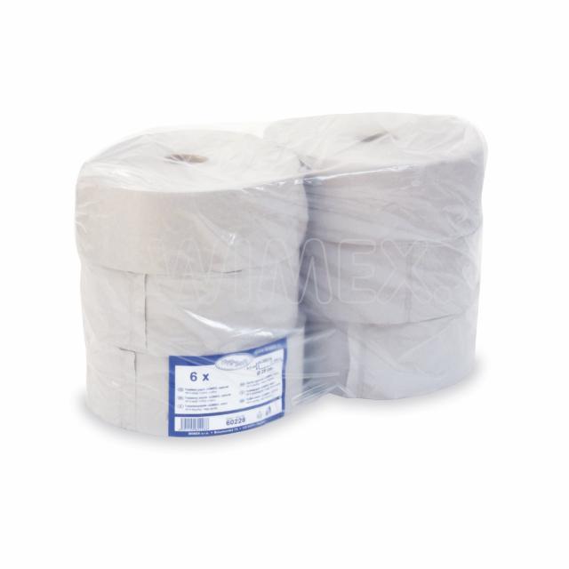 Toilettenpapier PAP-Recy 1-lagig natur JUMBO Ø 28 cm 300 m, Packung mit 6 Stück