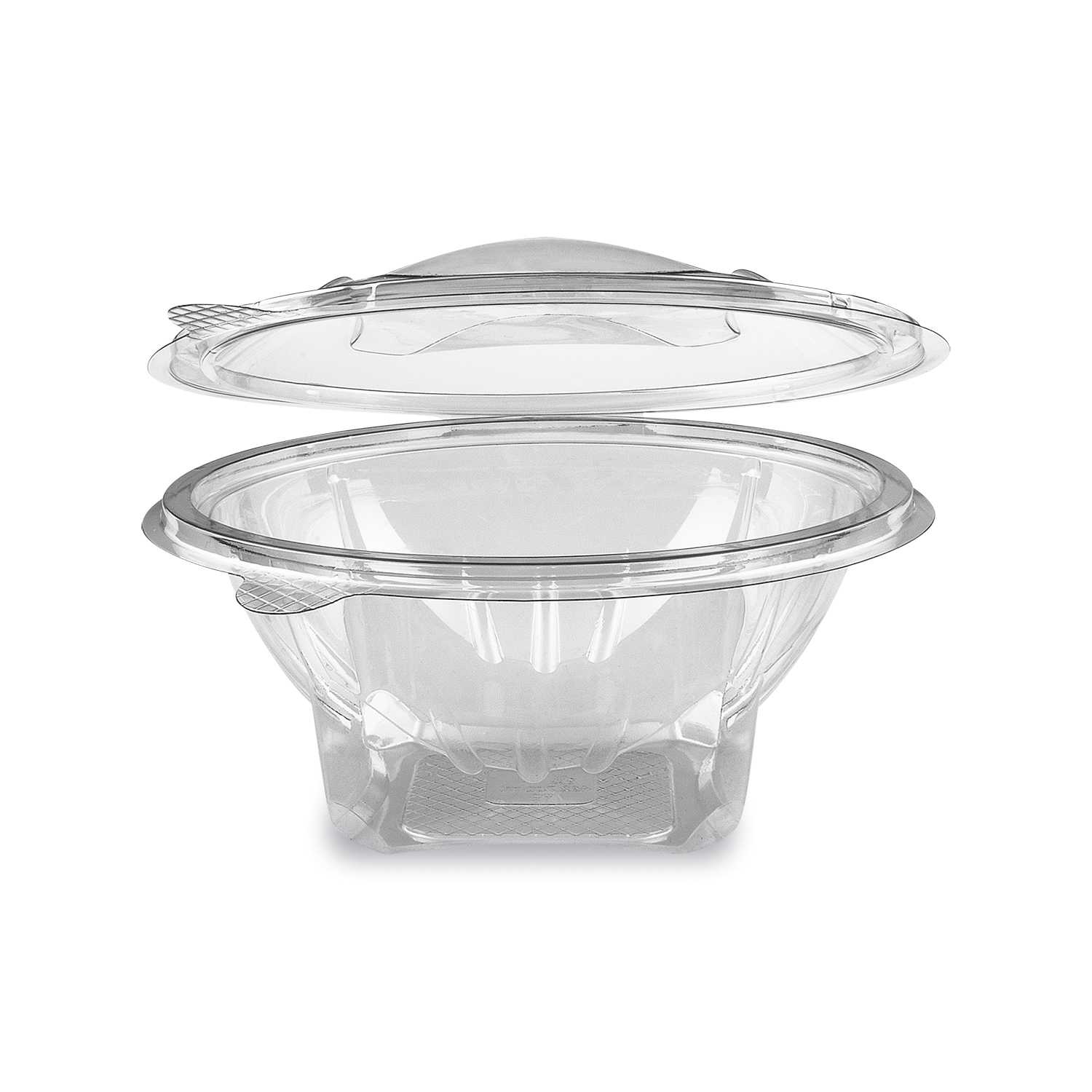 Rundbecher (rPET) mit Deckel klar 750ml