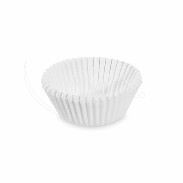 Gebäckkapsel aus PAP weiss Ø 35 x 20 mm, Packung mit 1000 Stück