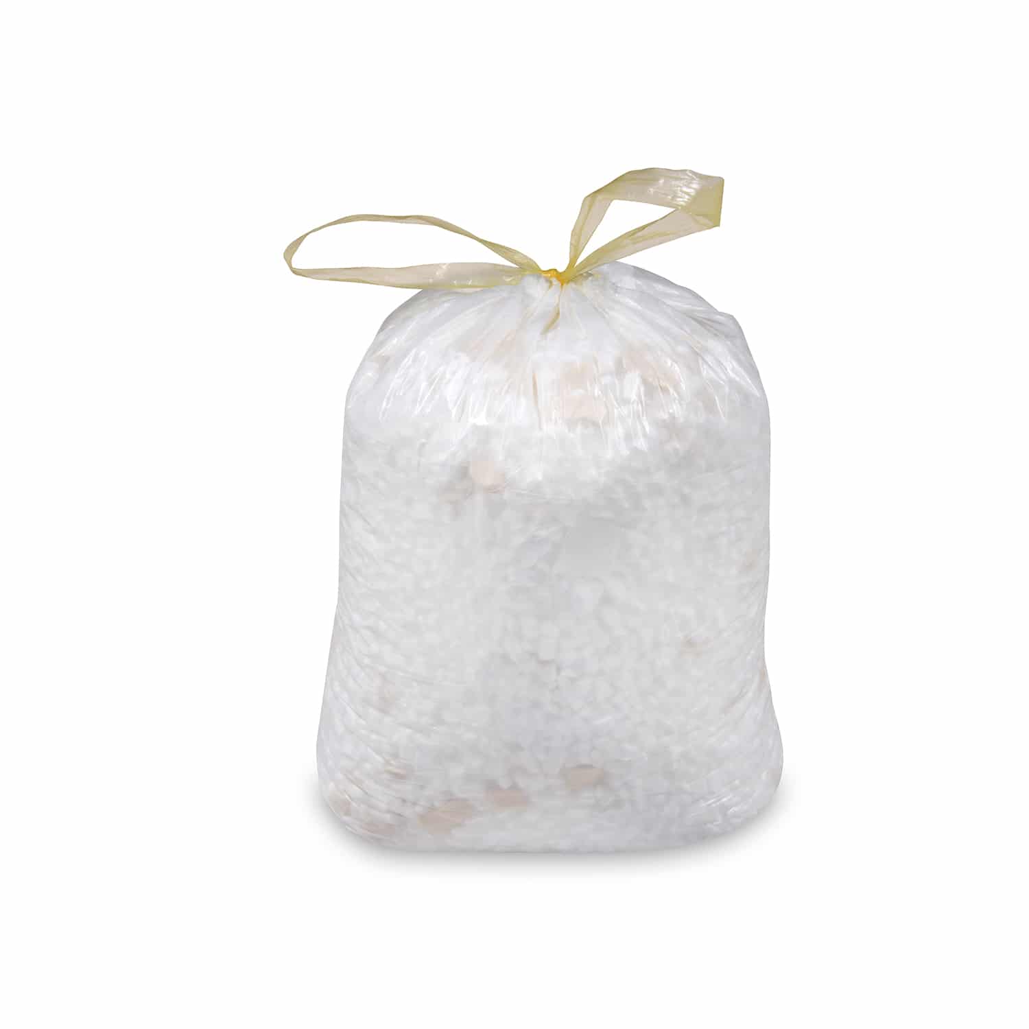 Mülleimerbeutel HDPE mit Zugband weiss 50 x 60 cm, 30 L, Packung mit 20 Stück