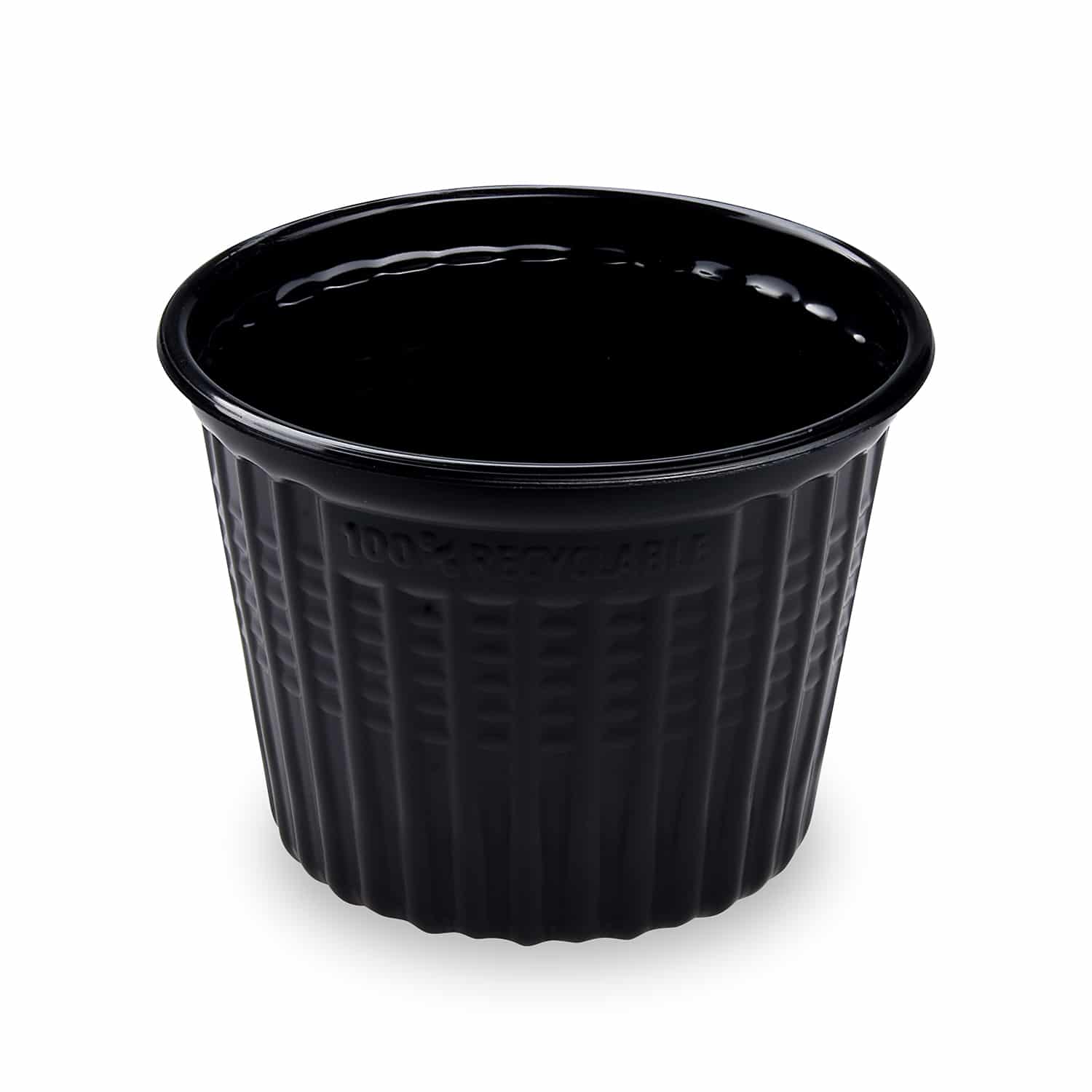 Snack-Becher PP schwarz Ø 115 x 86 mm 520 ml, Packung mit 25 Stück