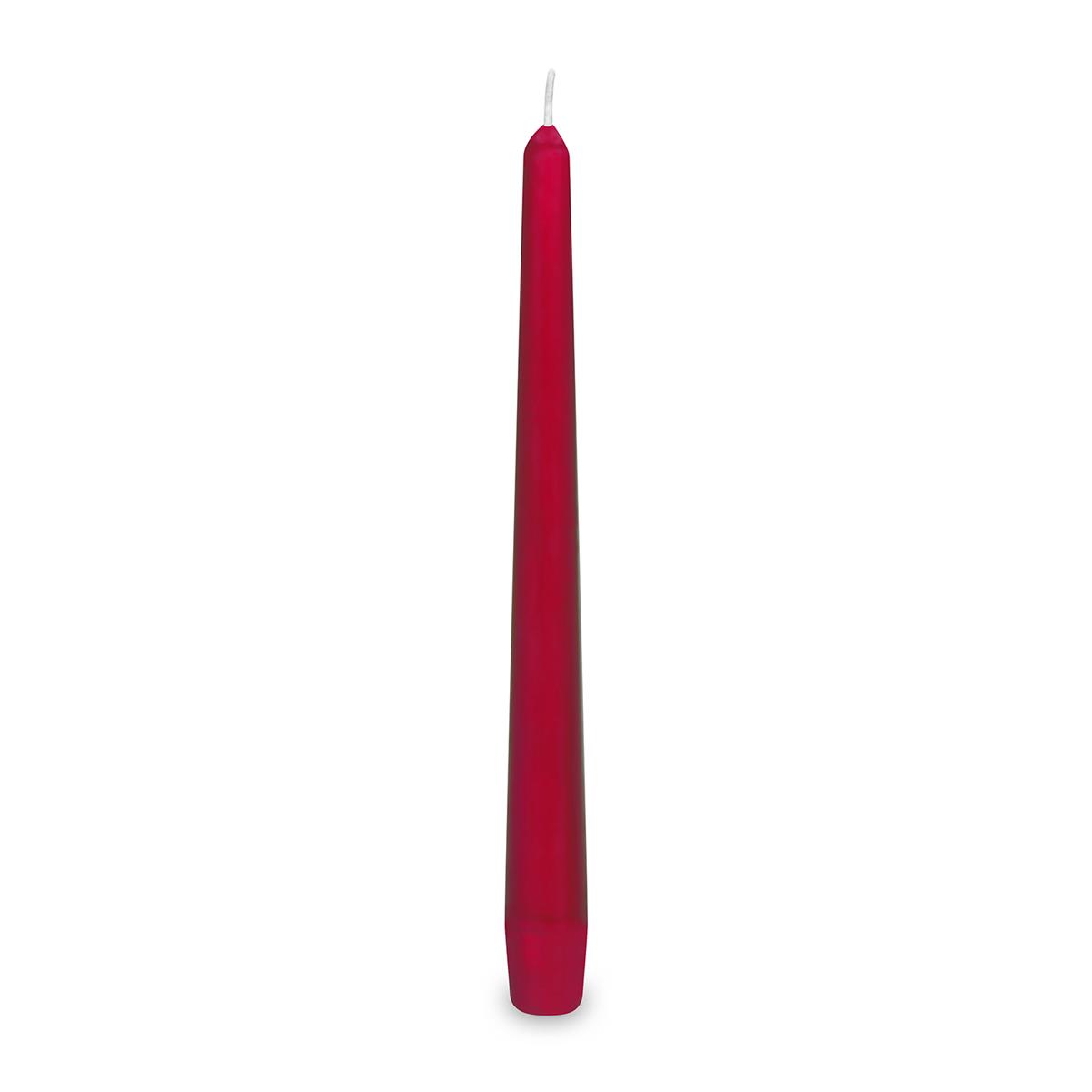 Spitzkerze Wachs bordeaux Ø 23 x 245 mm, Packung mit 10 Stück