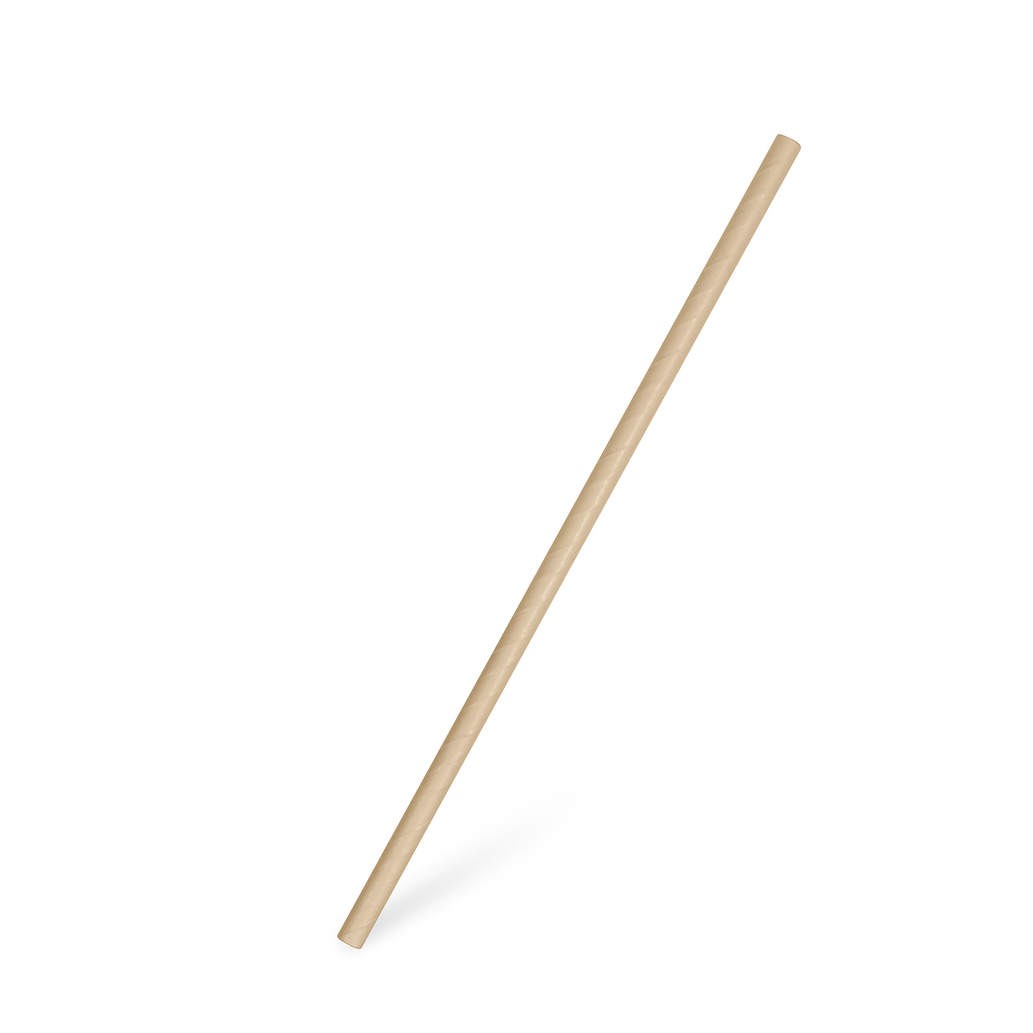 Papiertrinkhalm Kraft Ø 6 mm x 20 cm, 100 Stück, Packung