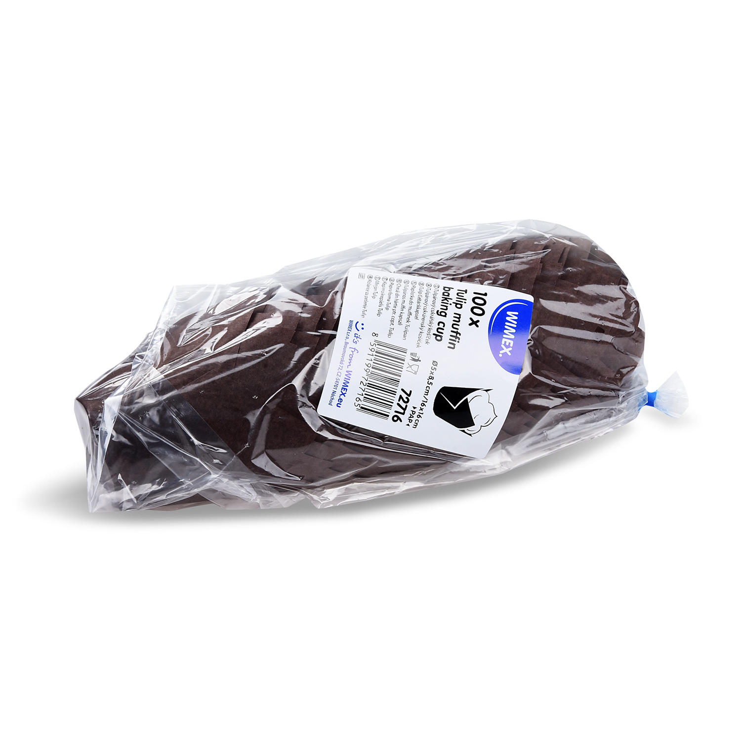 Gebäckkapsel PAP braun Ø 50 x 85 mm, Packung mit 100 Stück