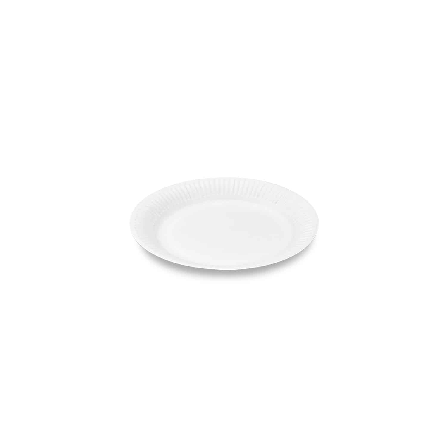 Pappteller aus Papier FSC Mix weiss Ø 15 cm, Packung mit 100 Stück