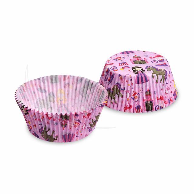 Gebäckkapsel PAP Prinzessin Ø 50 x 30 mm Motiv, Packung mit 40 Stück