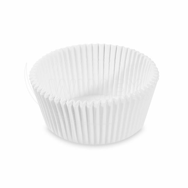 Gebäckkapsel aus PAP weiss Ø 55 x 30 mm, Packung mit 1000 Stück