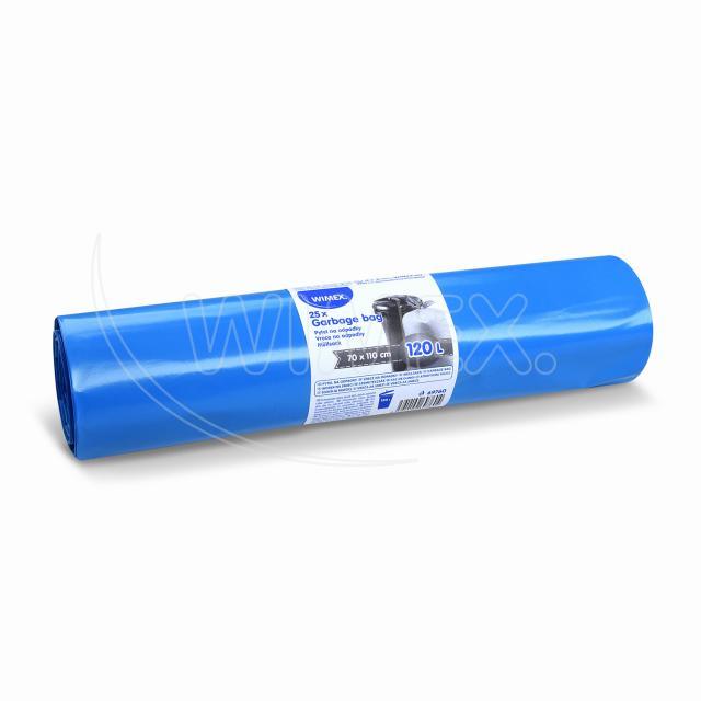 Müllsack LDPE blau 70 x 110 cm 120 l, Packung mit 25 Stück