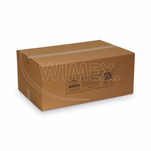 Papier-Falthandtuch aus Recyclingpapier, Zick-Zack V-Falz, 25 x 23 cm, natur, Packung mit 5000 Stück
