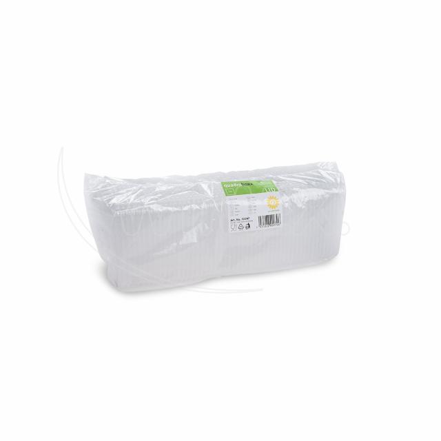 PP-Deckel klar 115 x 115 mm für Rechteckschale Quadroboxx, Packung mit 50 Stück