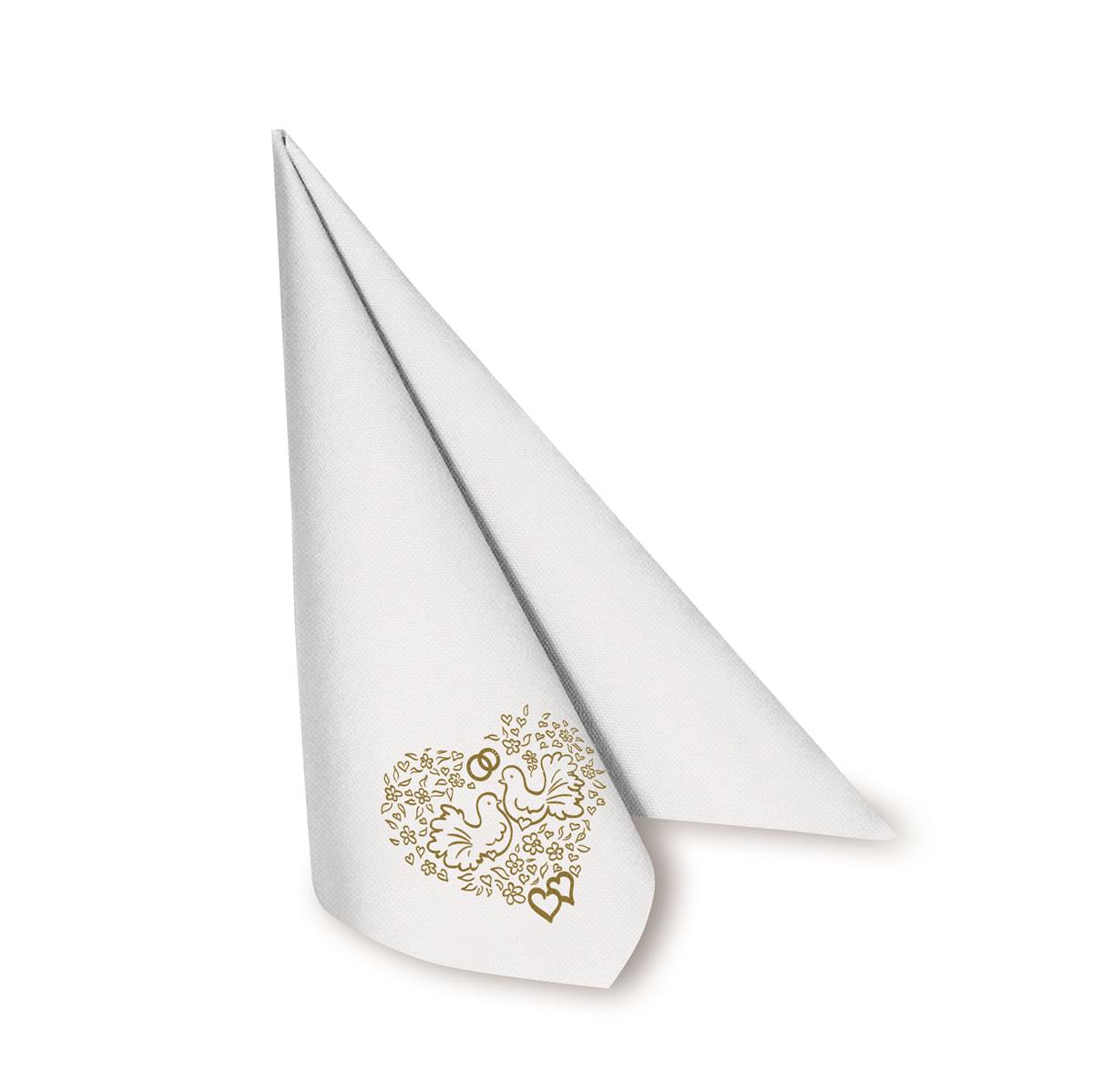Serviette PREMIUM Hochzeit 40 x 40 cm