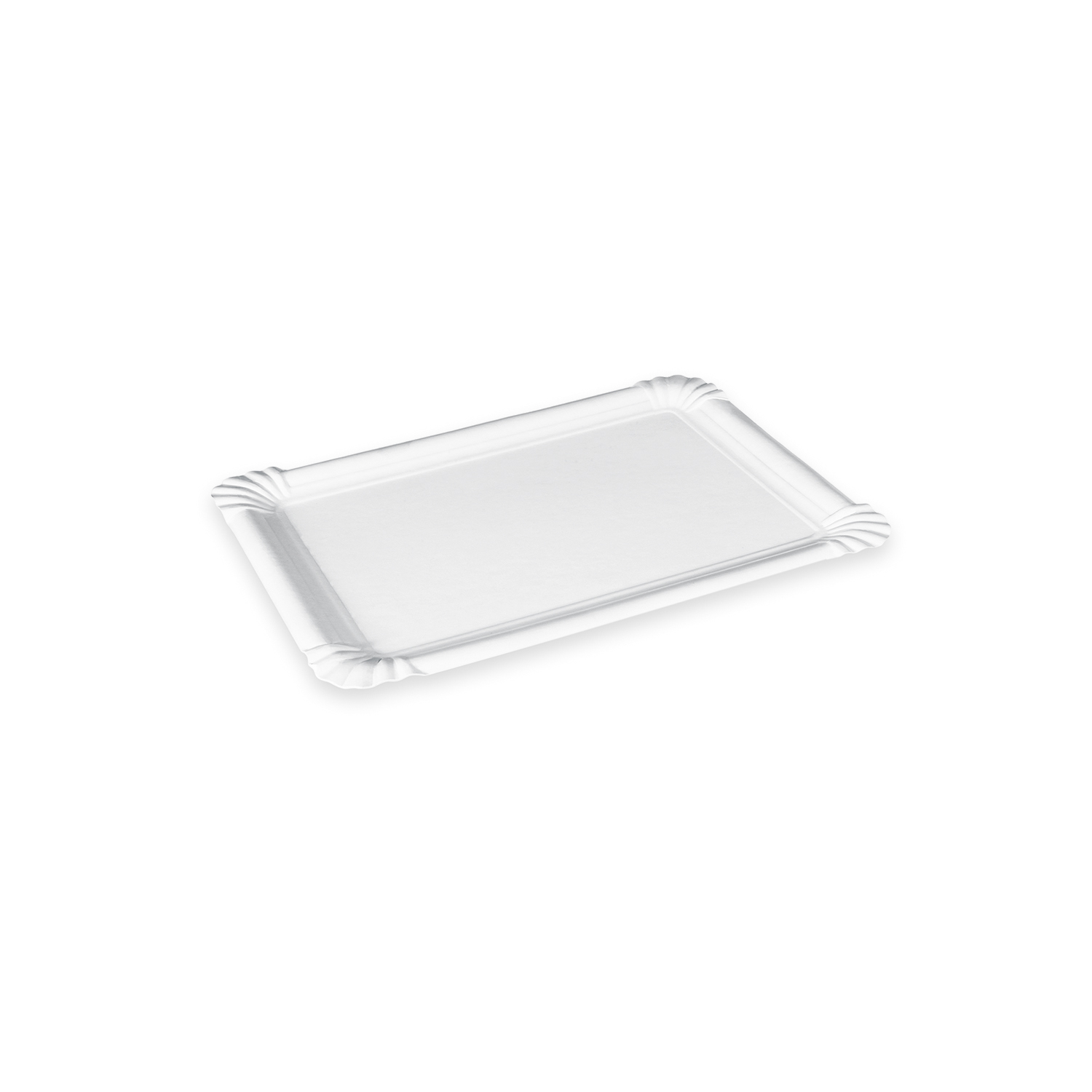 Pappteller aus Recyclingpapier weiss 10 x 16 cm, Packung mit 250 Stück