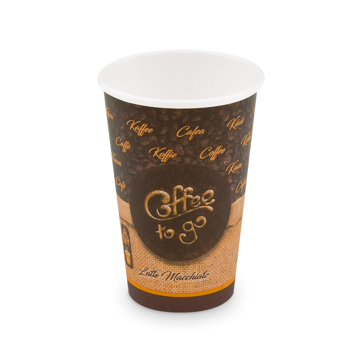 Pappbecher "Coffee to go" Ø80mm 330ml `ML: 0,3L/10oz`