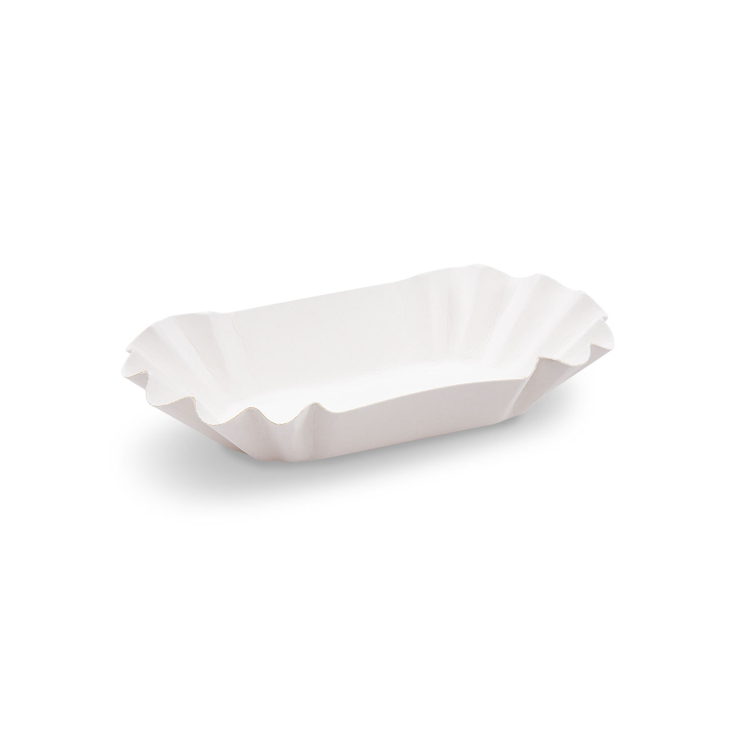 Pappschale oval weiß 16 x 9 x 3 cm Pappschale oval weiß 16 x 9 x 3 cm