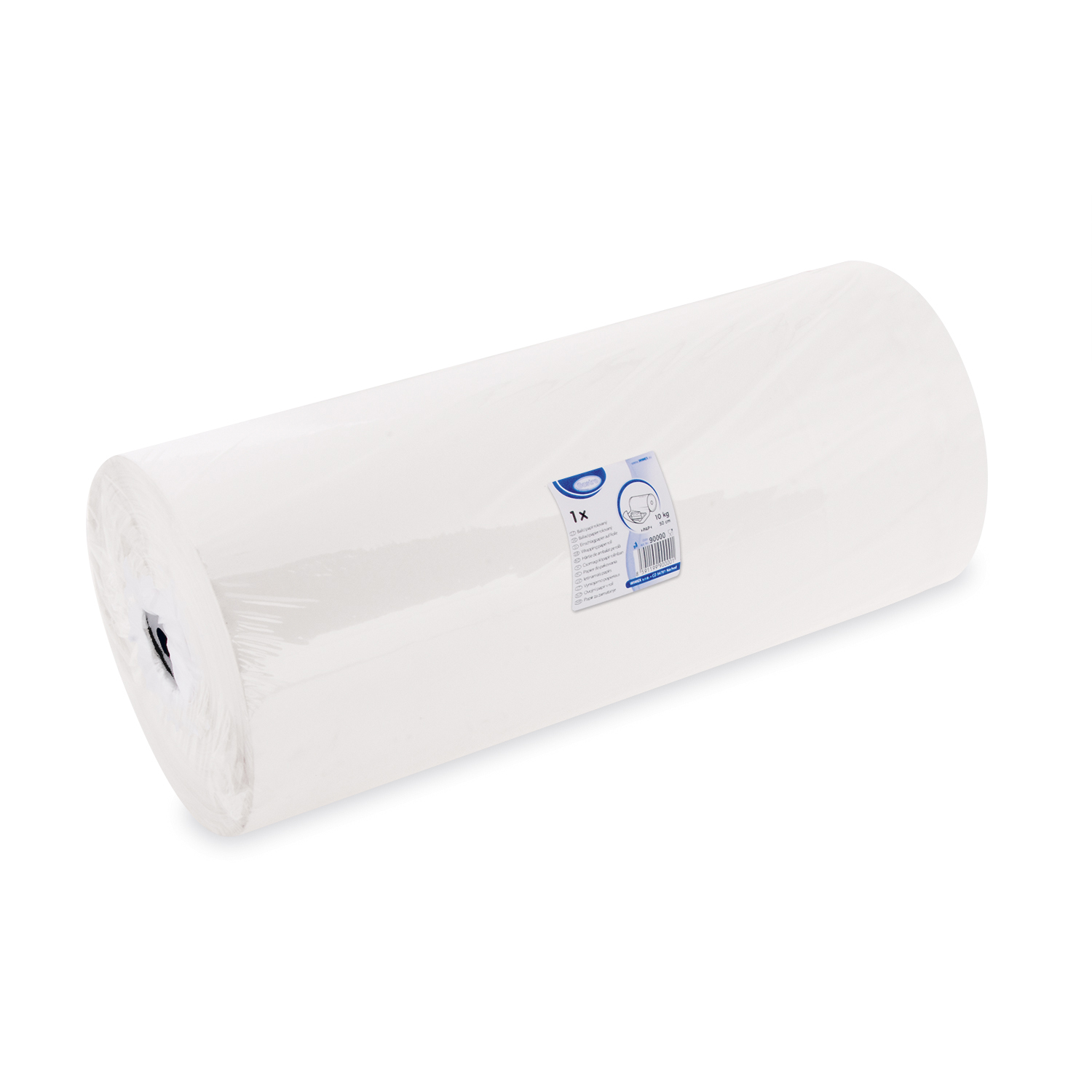 Einschlagpapier Papier weiss 50 cm, 10 kg, 1 Rolle Packung