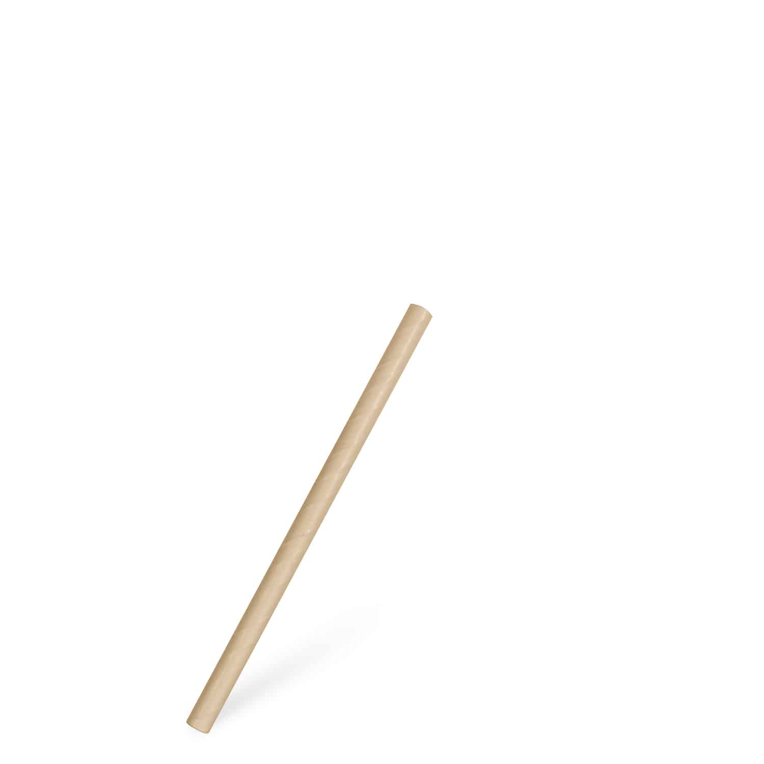 Papiertrinkhalm Kraft JUMBO Ø 8 mm x 15 cm, Packung mit 100 Stück