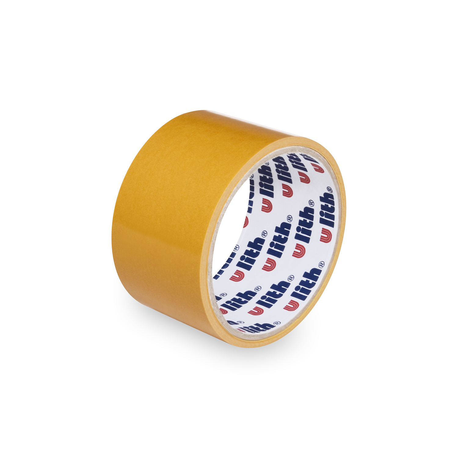 Klebeband PP beidseitig gelb 50 mm x 5 m, Packung mit 1 Rolle