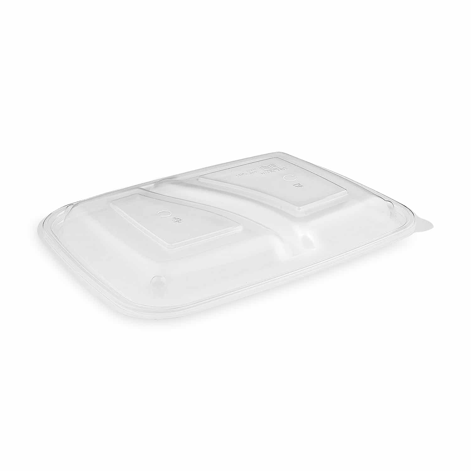 Deckel aus PP klar für Mikrowellenschale 250 x 185 x 19 mm, Packung mit 50 Stück