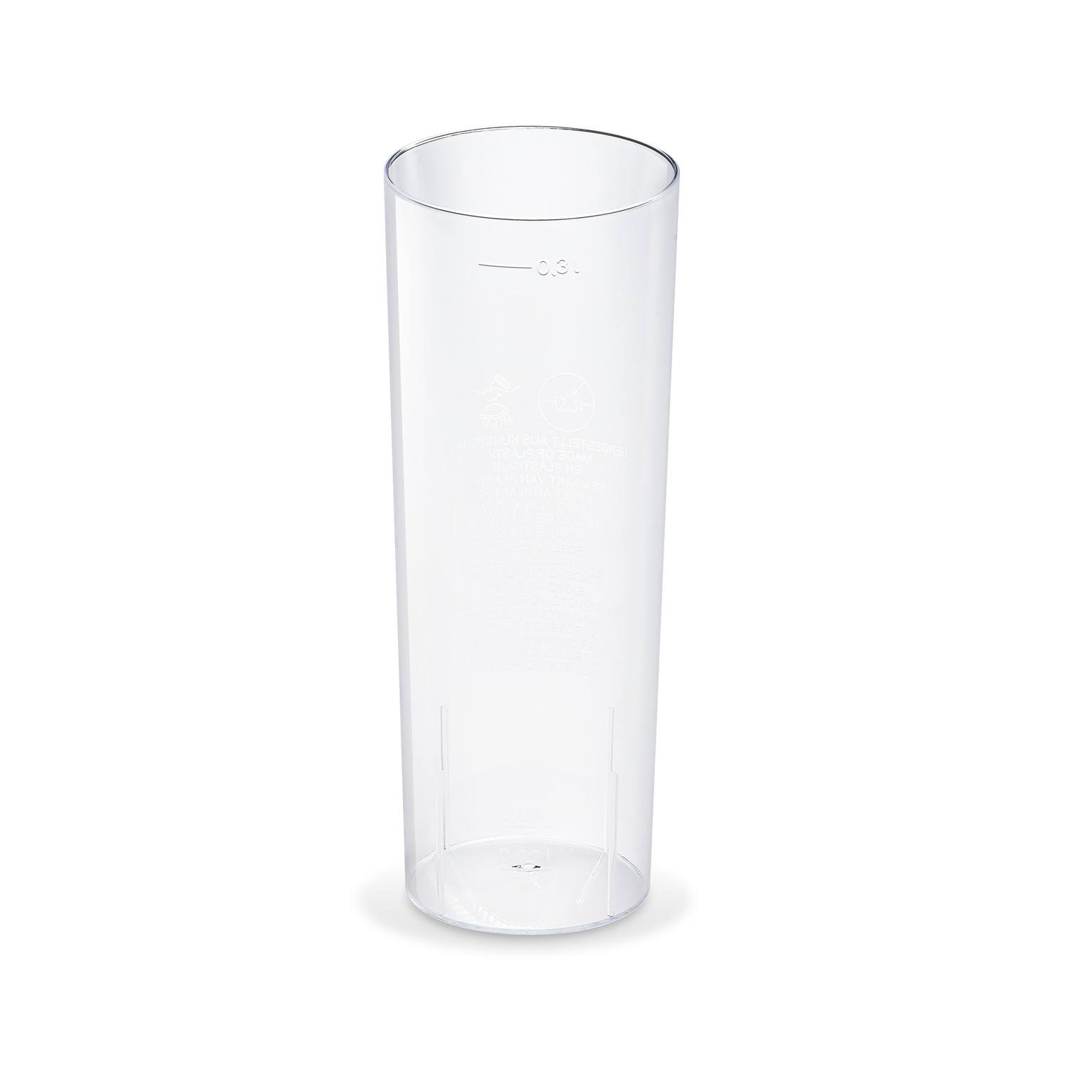 Trinkglas (PS) Longdrink Ø59mm 2cl/4cl/0,3L