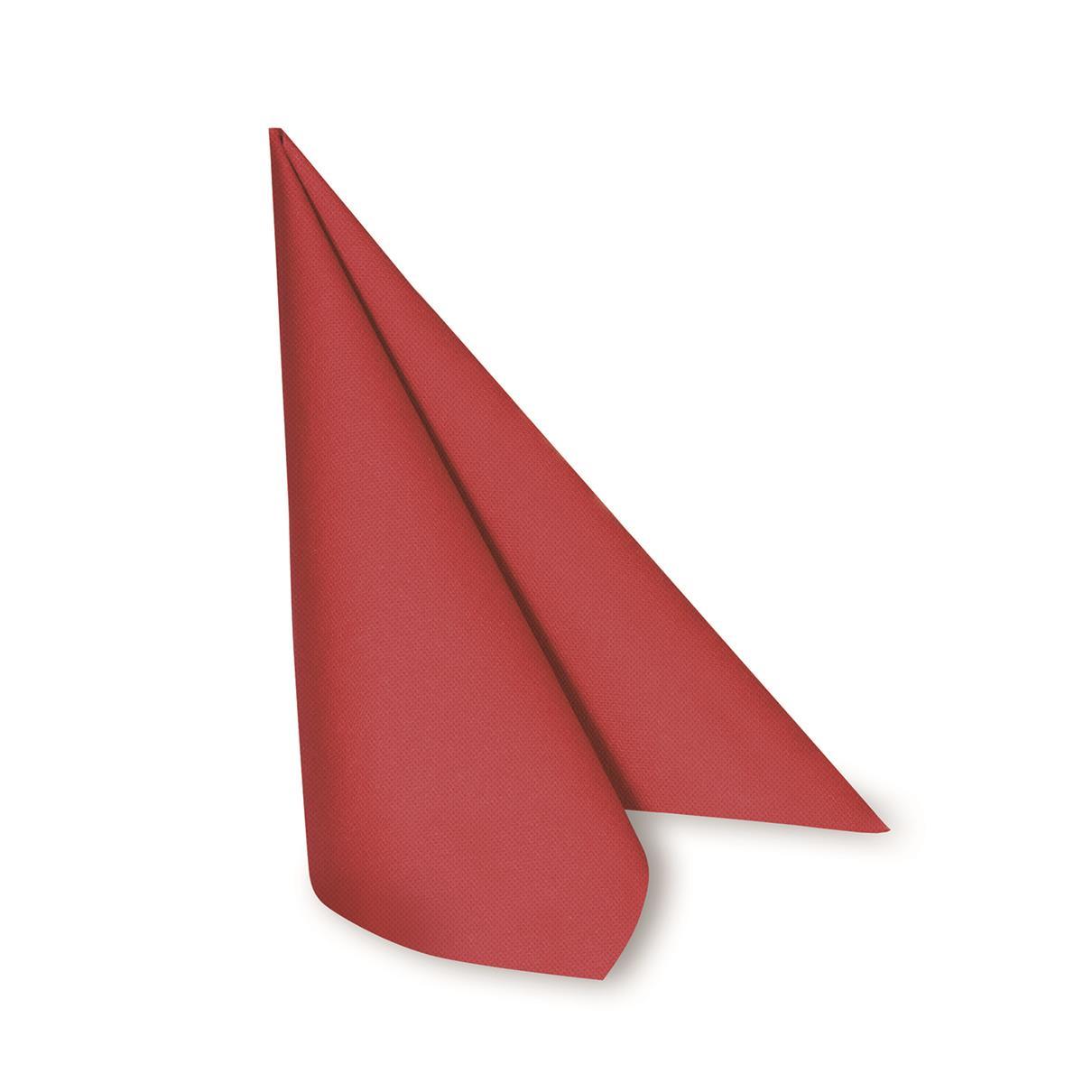 Serviette PAP FSC Mix-Airlaid rot 40 x 40 cm, Packung mit 50 Stück
