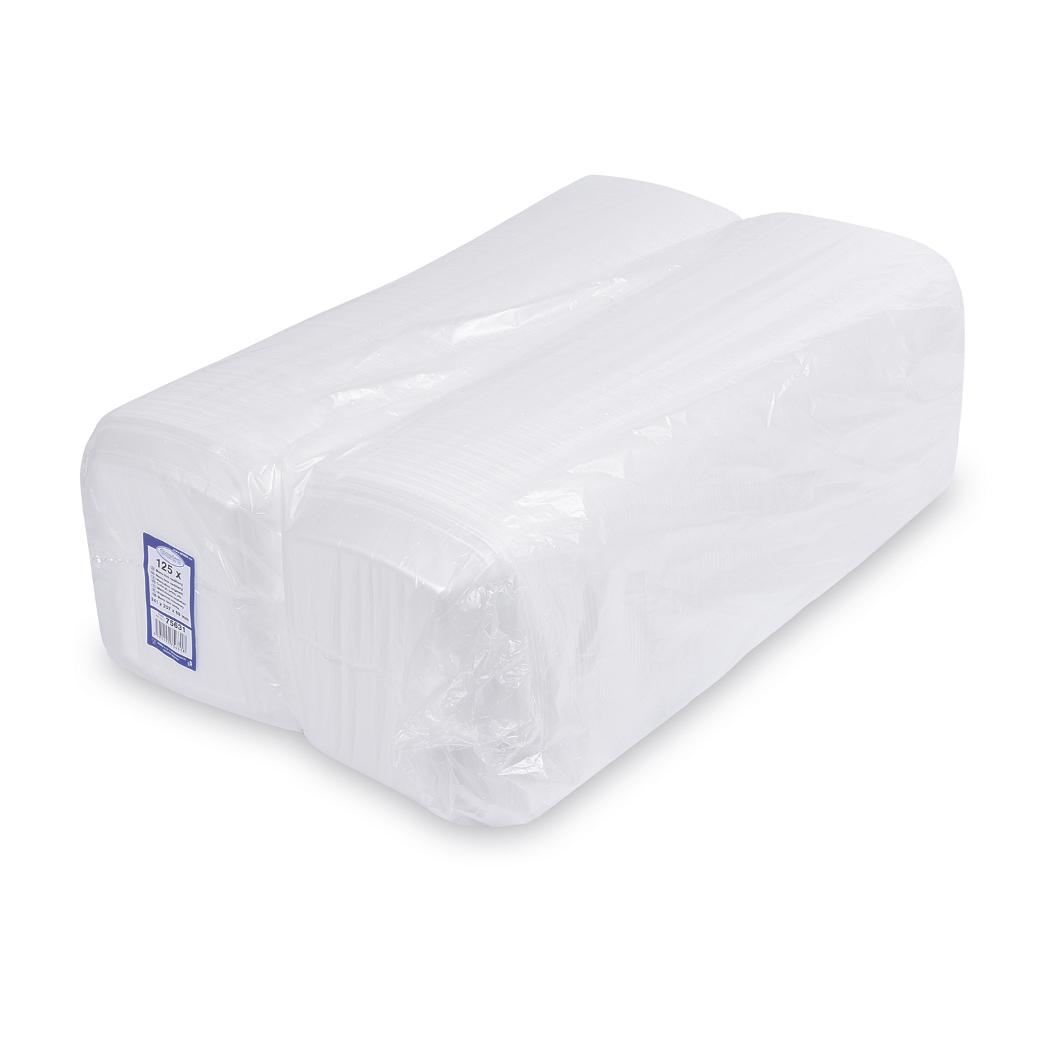 Menü-Box XPS ungeteilt weiss 241 x 207 x 69 mm 900 ml, Packung mit 125 Stück